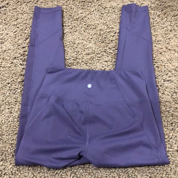 Purple Mesh Leggings - Picture 2 of 3